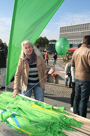 GRÜNE Dormagen auf der Anti-TTIP Demo in Berlin