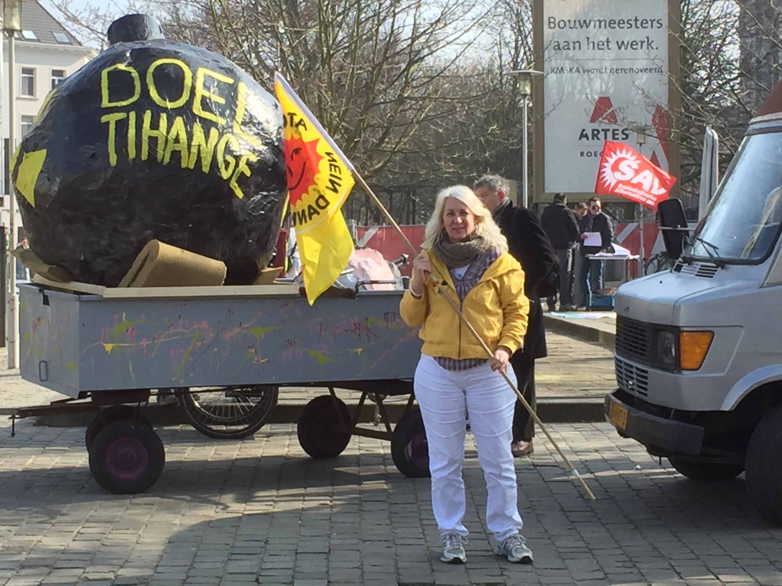 Drei Länder weite Demo am 12. März 2016 in Antwerpen gegen Tihange und Doel