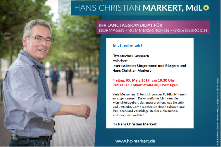 Hans Christian Markert stellt sich den Fragen der Bürger*innen