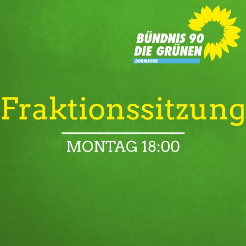Fraktionssitzung am Montag um 18:00