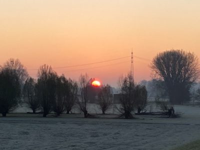 Sonnenuntergang am Rhein