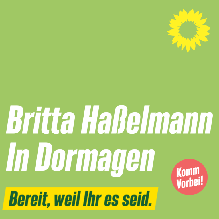 Britta Haßelmann in Dormagen