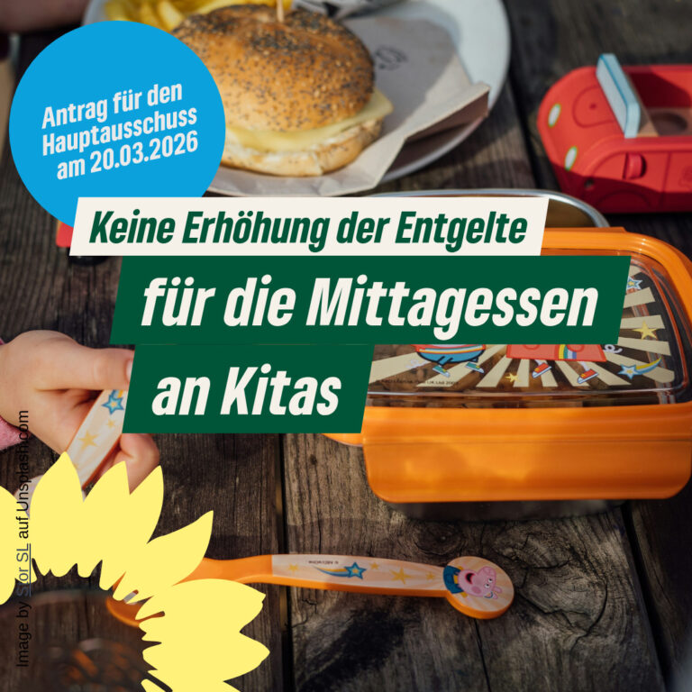 Keine inflationsbedingte Anhebung der Mittagessensentgelte in Kitas und Schulen